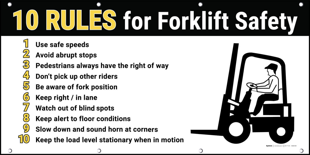 Forklift safety rules Texas Motive Solutions
