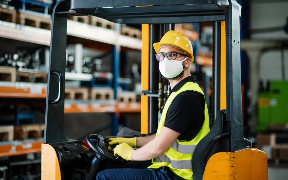Electric Forklift Worker Texas Motive Solutions